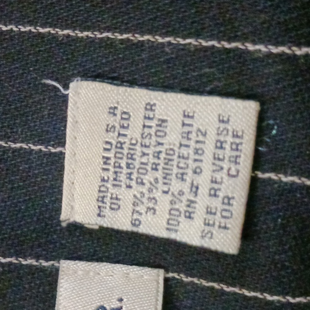 Ann Taylor Pinstripe Coat Dress in Dark Navy Size 6 - Picture 7 of 7